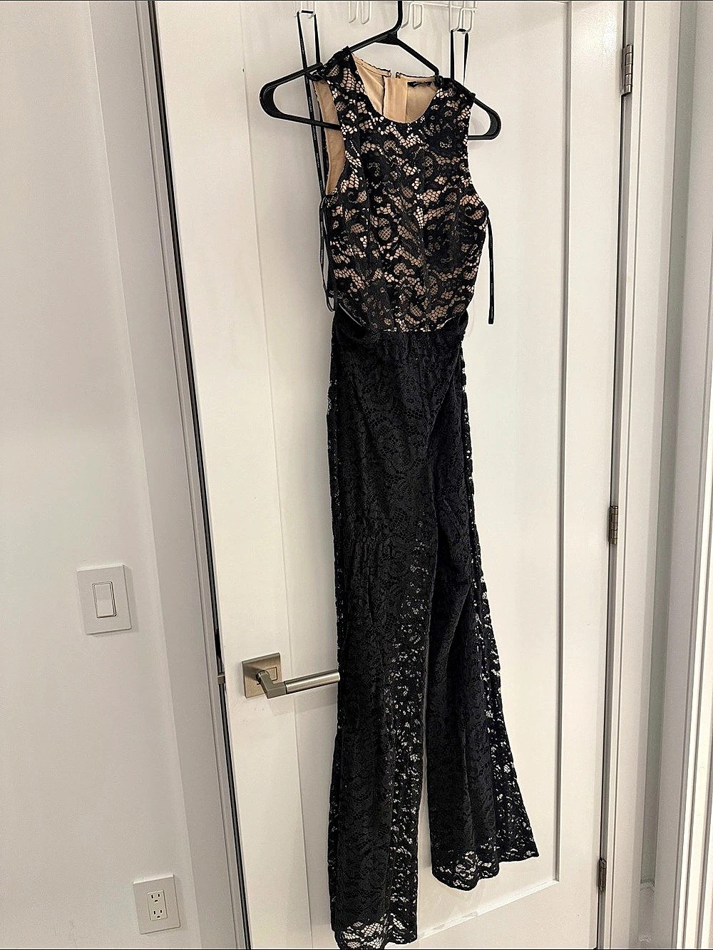 Marciano Black Floral Lace Maxi Dress